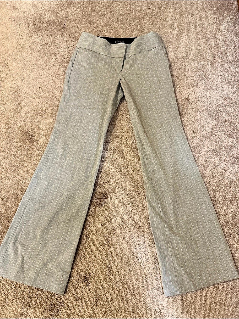 Express Gray Flare Pants